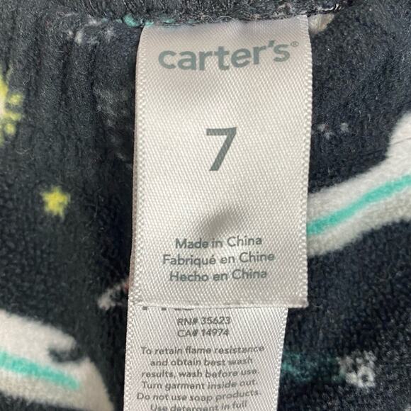 THREE GIRLS VARIOUS BRAND PAJAMA PANTS SKULL SPACE SHUTTLE DEER SIZES 7/8/M - Picture 4 of 14